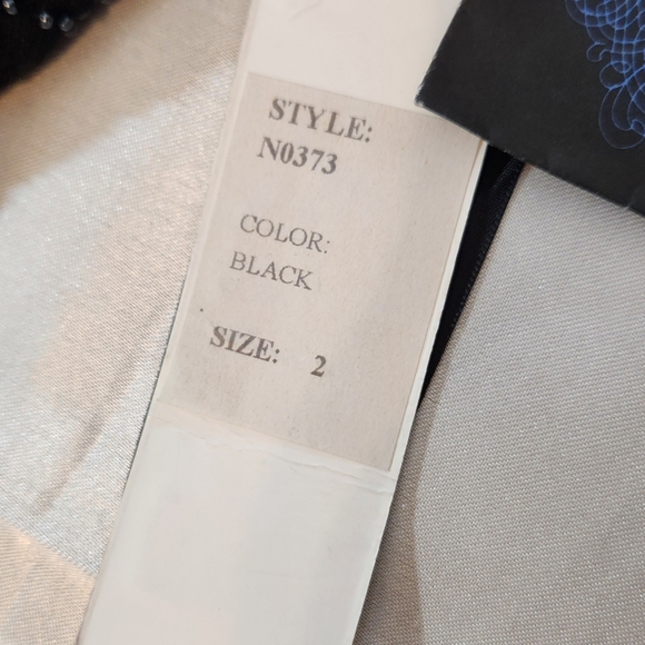 Sue Wong nocturne black beaded and sequins dress size 2 - Picture 6 of 11